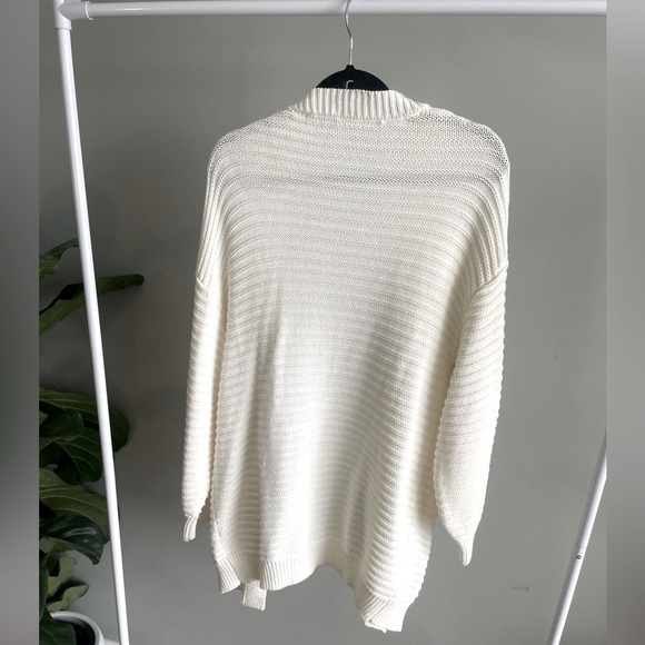 Dex Knitted Oversized Ivory Cardigan Size XL - Picture 3 of 3